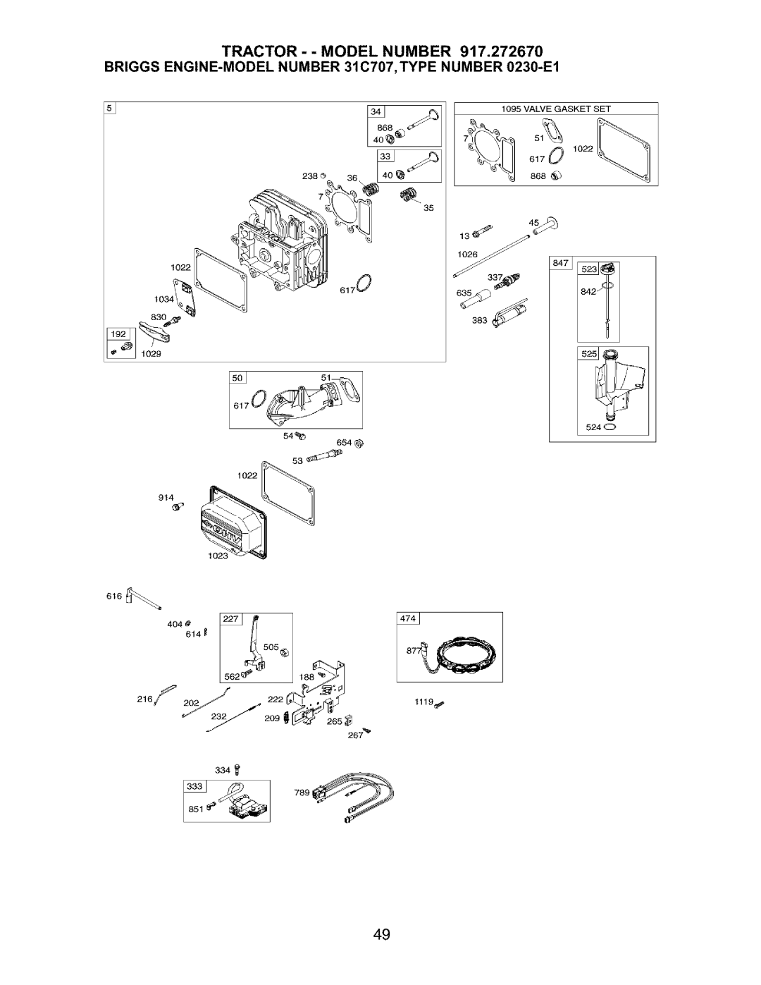 Craftsman 917.27267 owner manual 216/ 222 