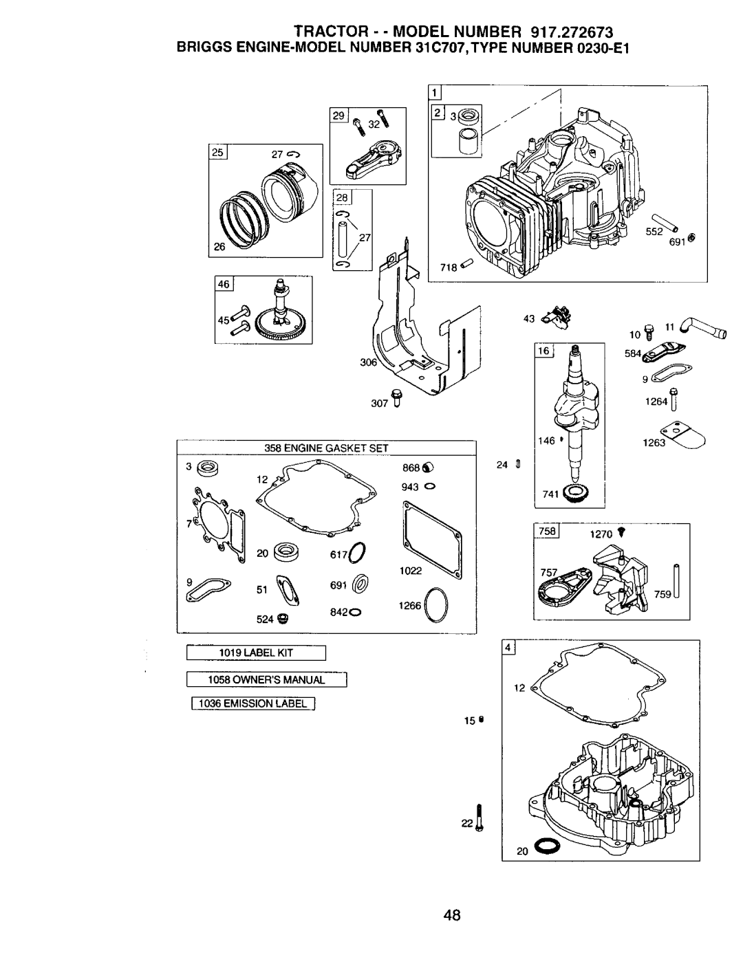 Craftsman 917272673 owner manual 227, 524 842€ 1266 