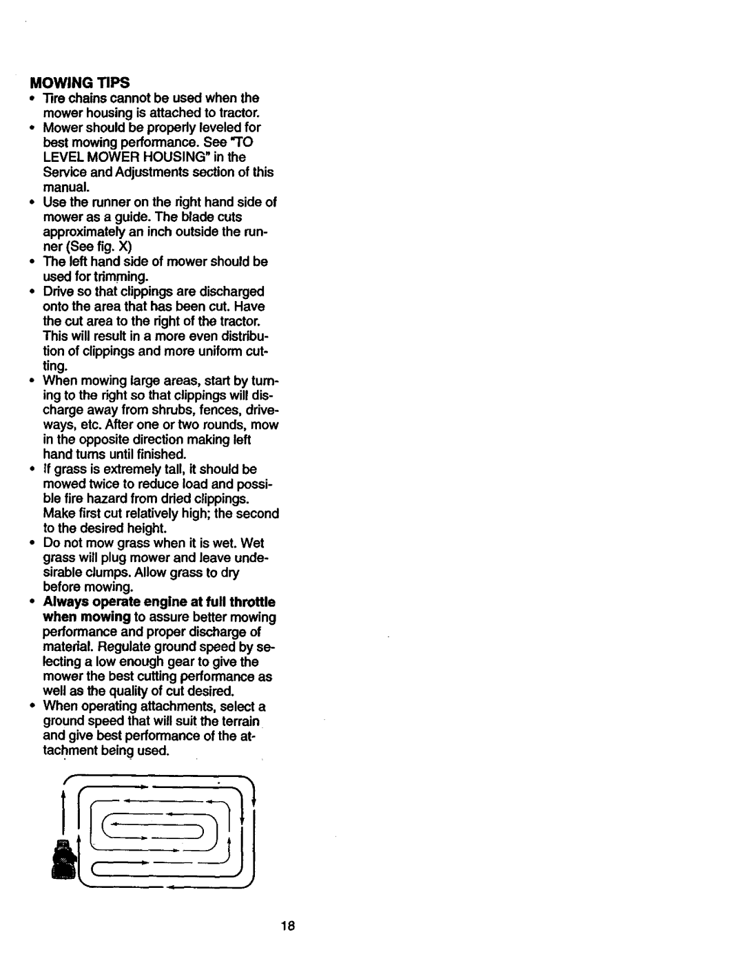 Craftsman 917.27306 owner manual Mowing Tips 