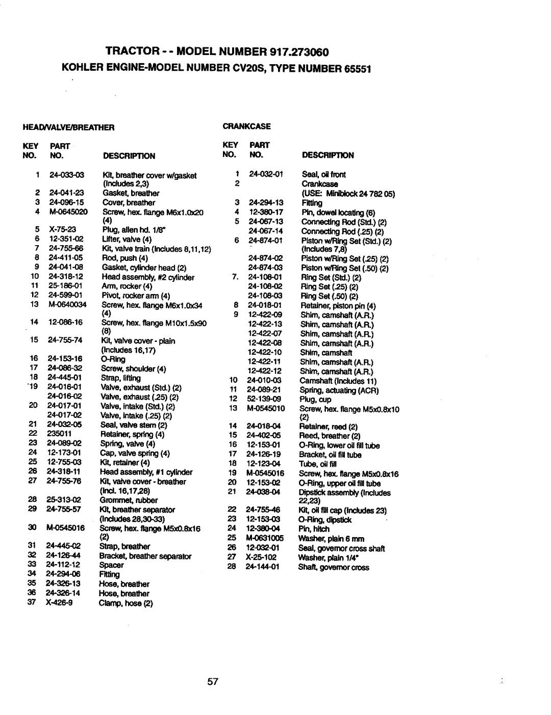 Craftsman 917.27306 owner manual Ckmp,hoea2 