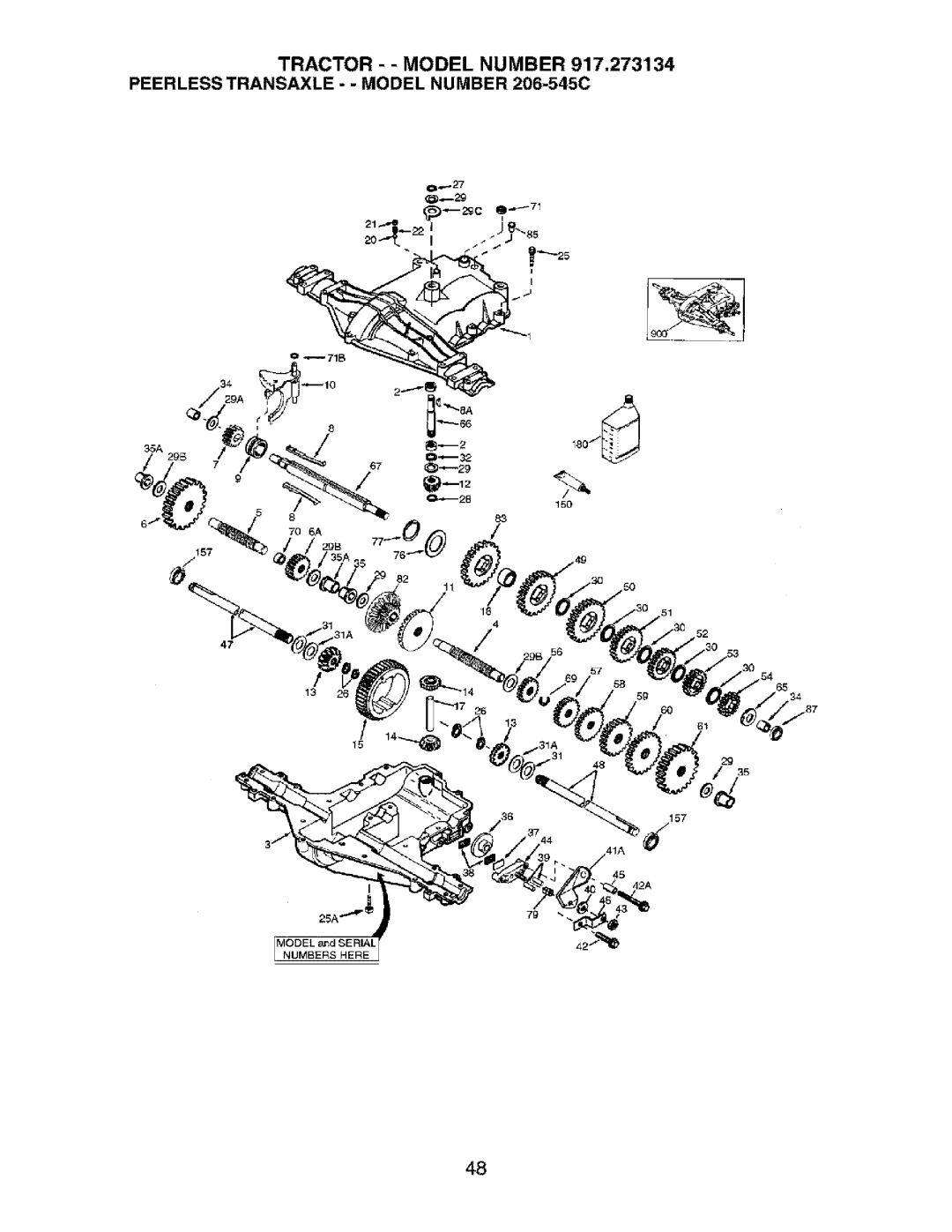 Craftsman 917.273134 owner manual 42A 