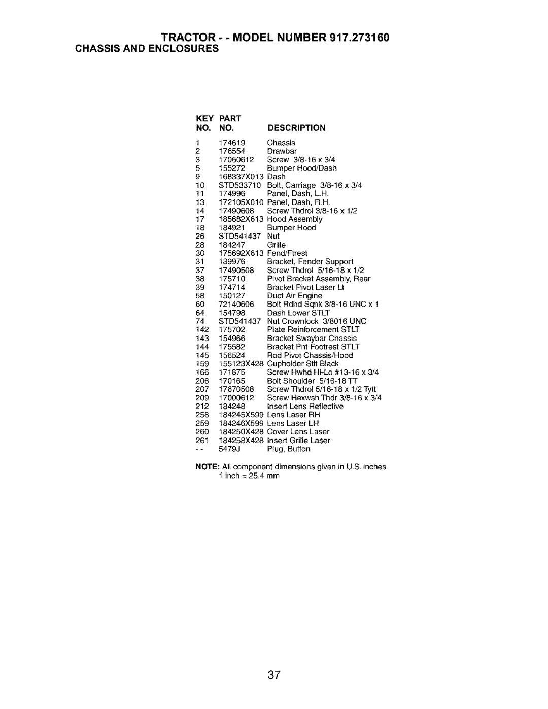 Craftsman 917.27316 owner manual Stlt 