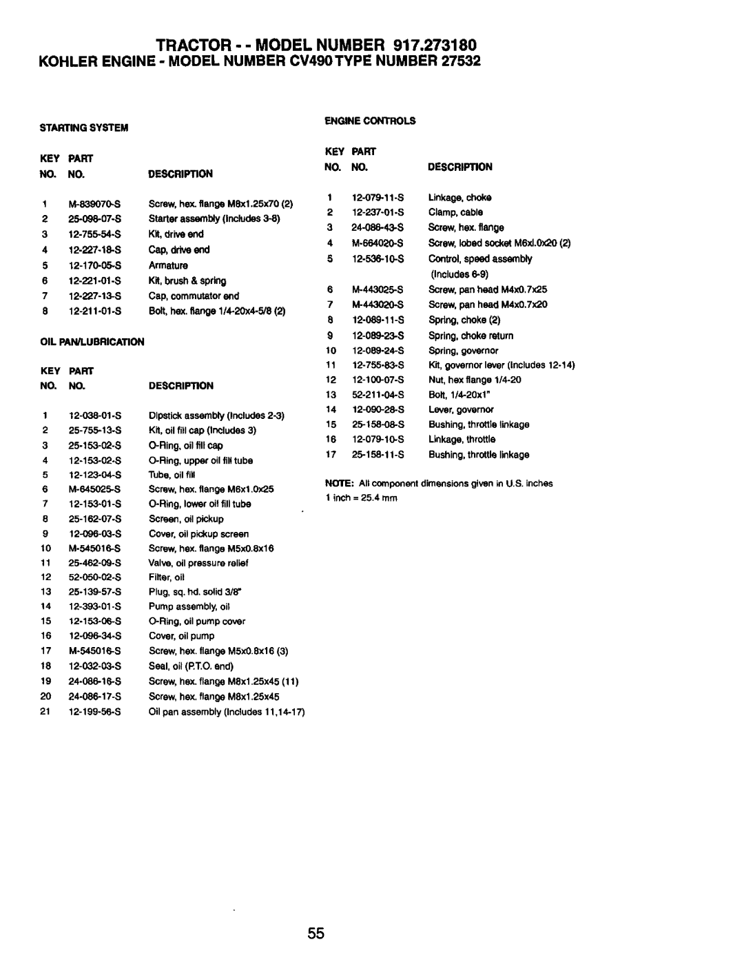 Craftsman 917.273180 manual Control,speedassembly 