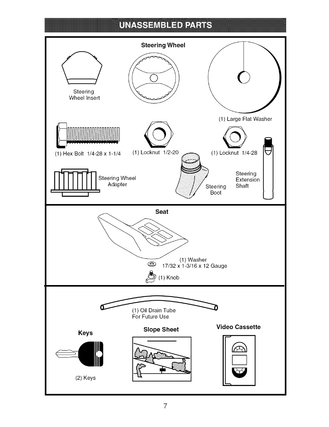 Craftsman 917.273373 owner manual Seat 