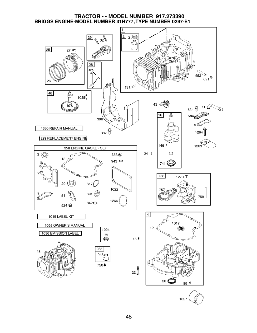 Craftsman 917.27339 owner manual 20@ 