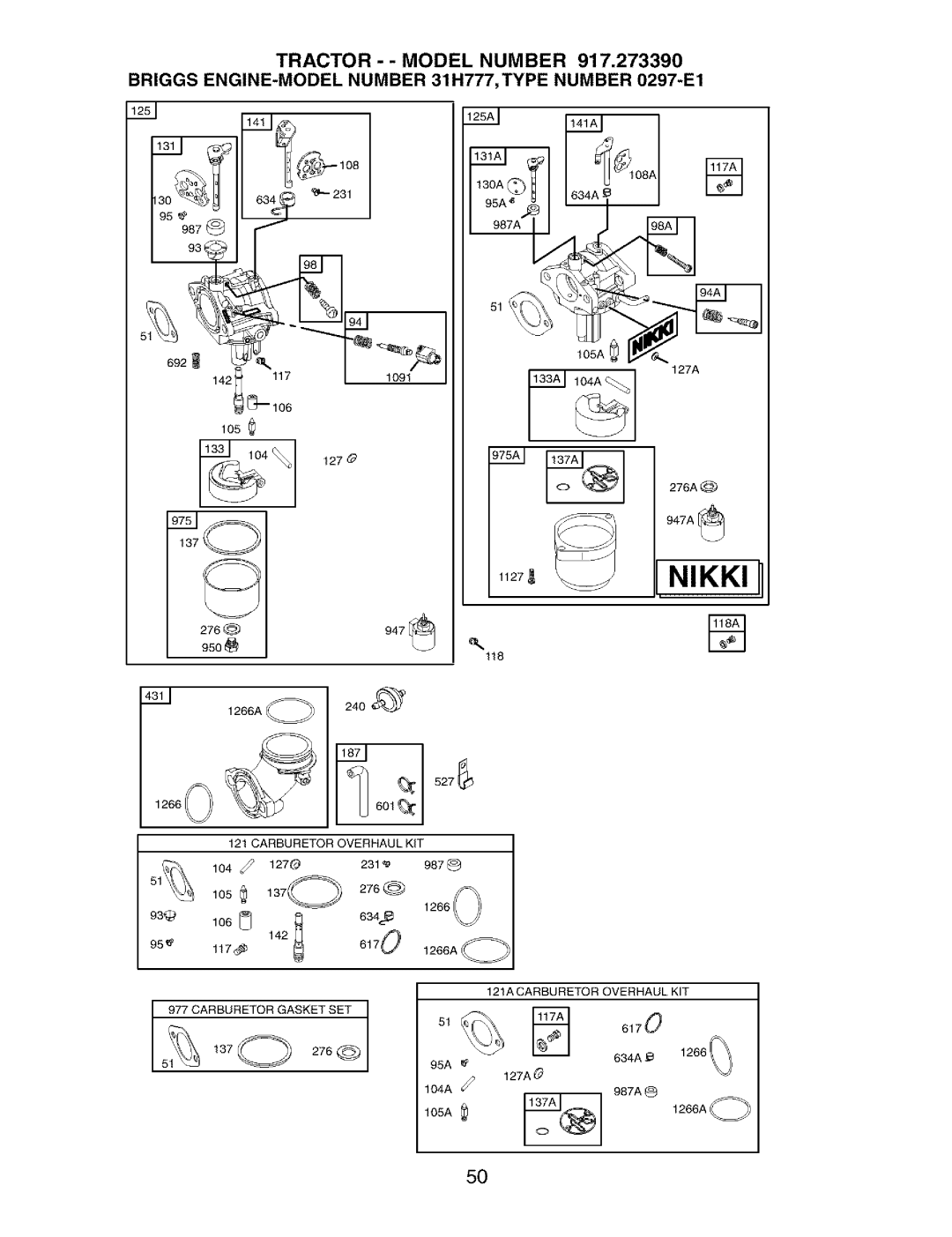 Craftsman 917.27339 owner manual 108A 