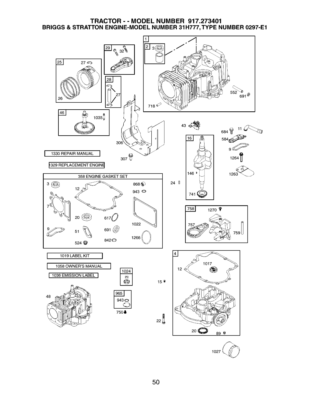 Craftsman 917.273401 owner manual 434 