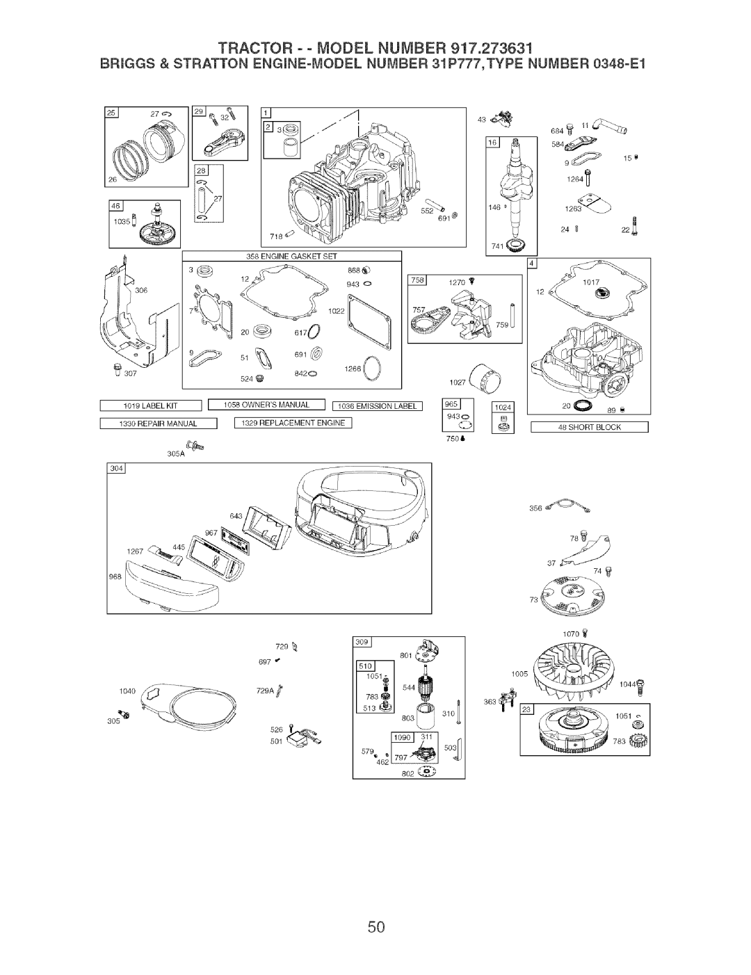 Craftsman 917.273631 manual LOO8 144I 