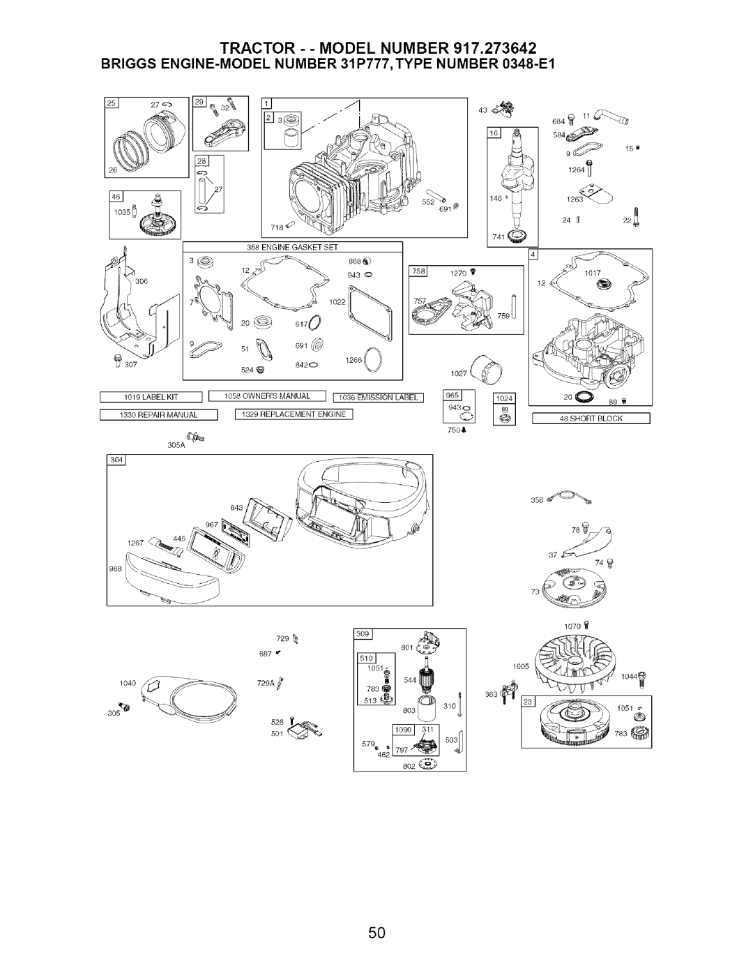 Craftsman 917.273642 manual 783J 