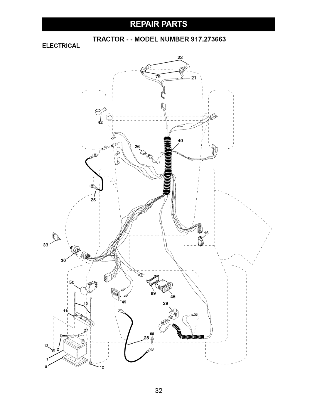 Craftsman 917.273663 owner manual Electrical 