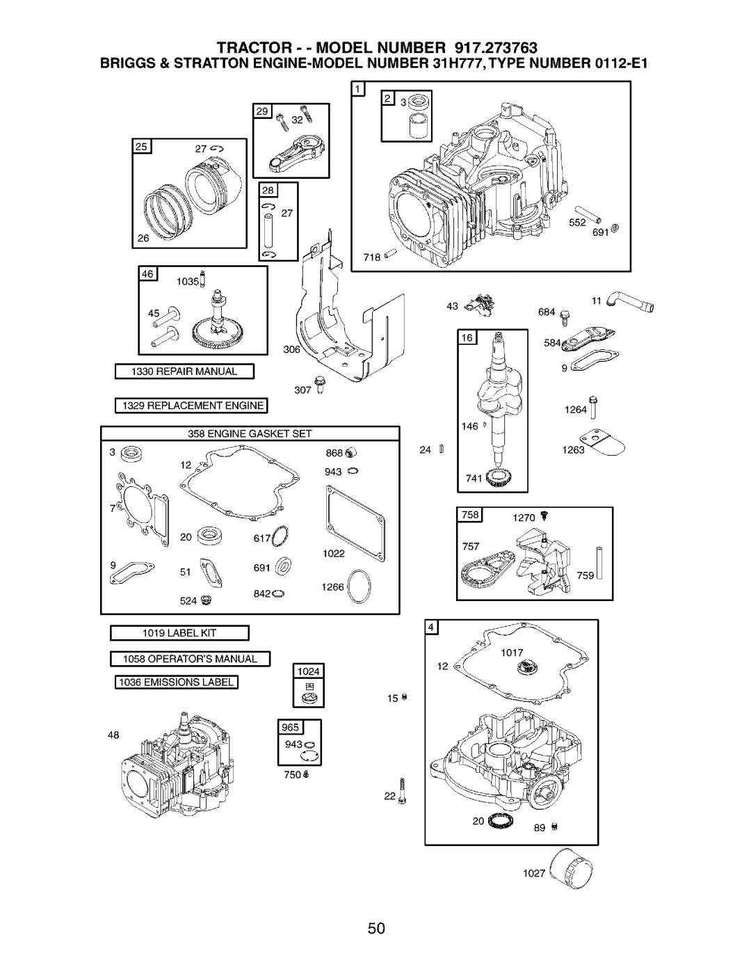 Craftsman 917.273763 owner manual 437 084 