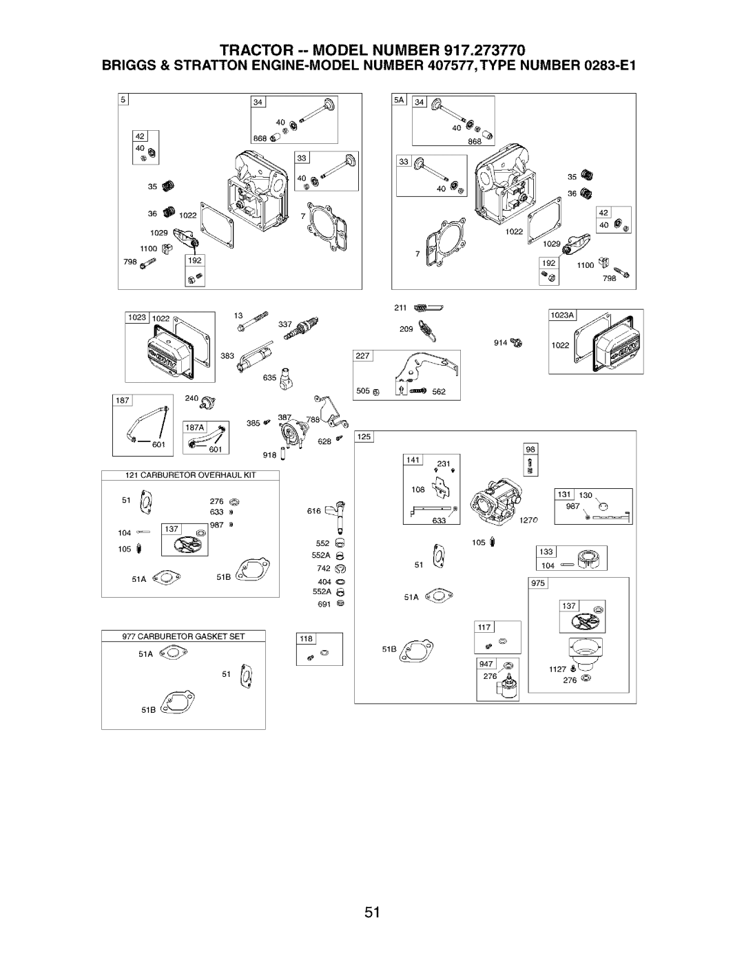 Craftsman 917.27377 manual 51B 