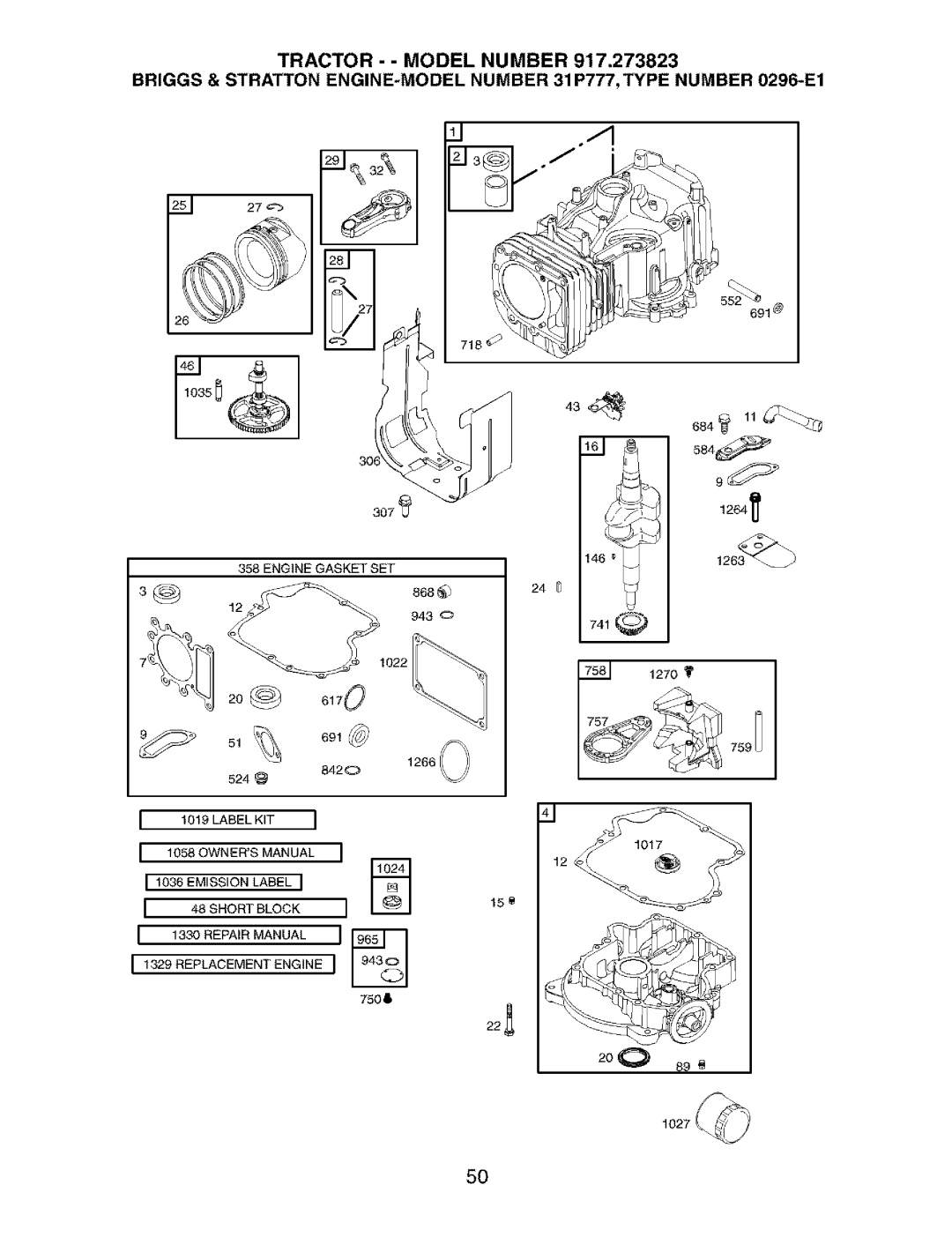 Craftsman 917.273823 owner manual FSl 