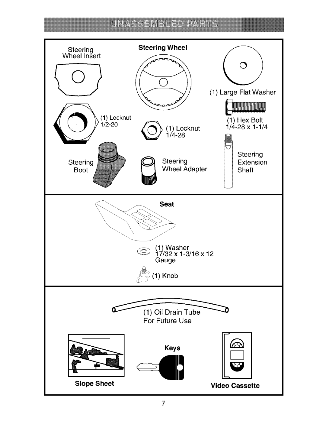 Craftsman 917.273823 owner manual Steering Wheel 