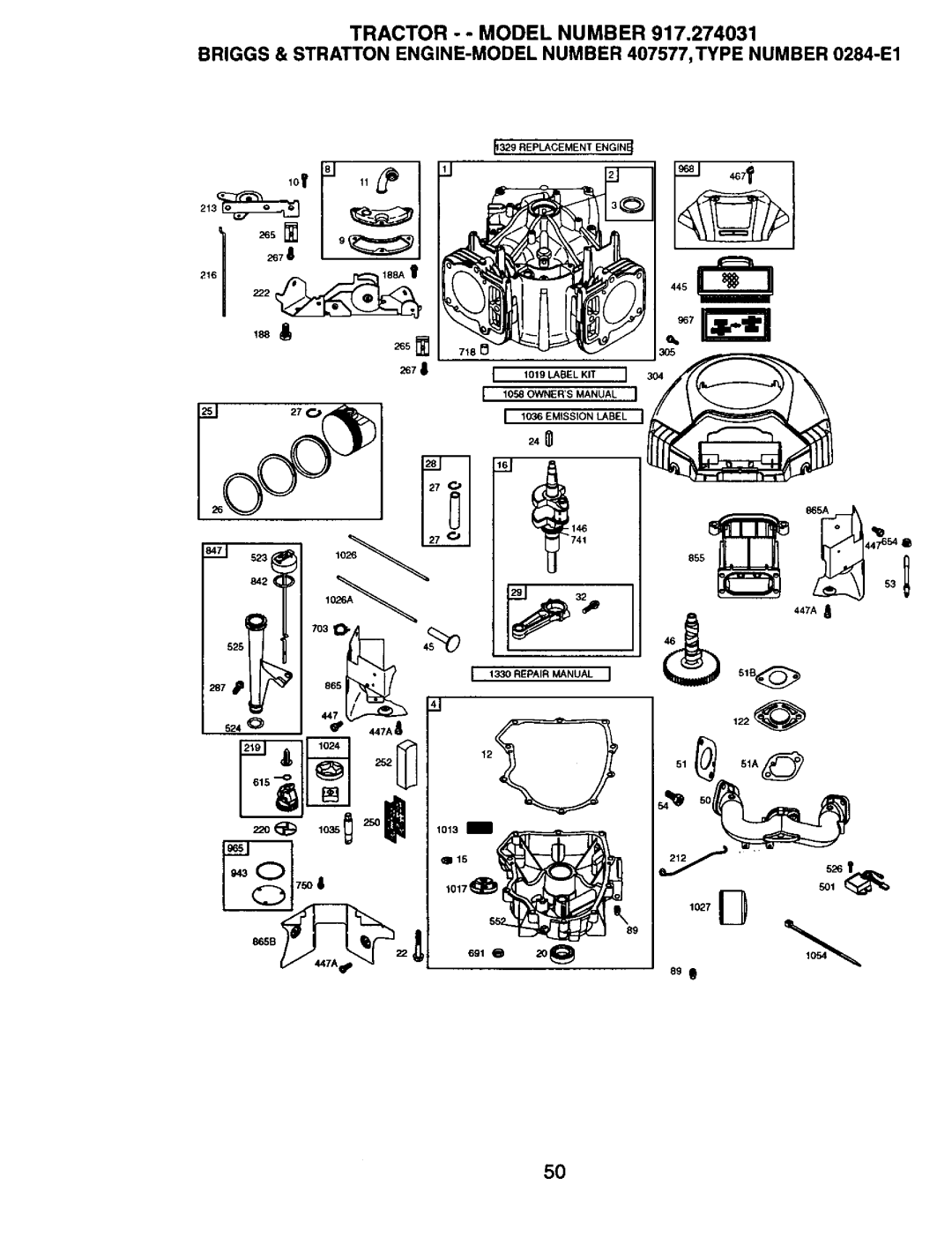 Craftsman 917.274031 owner manual Lo EMisSIONLABELI 