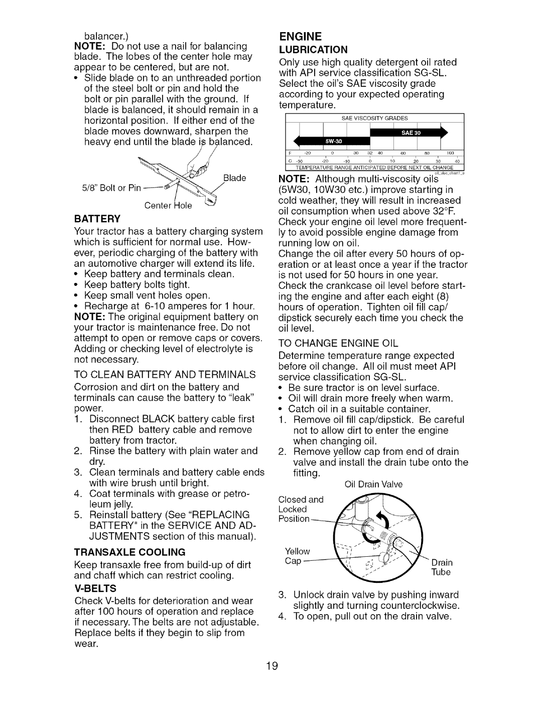 Craftsman 917.27475 manual Engine, Battery, Transaxle Cooling 