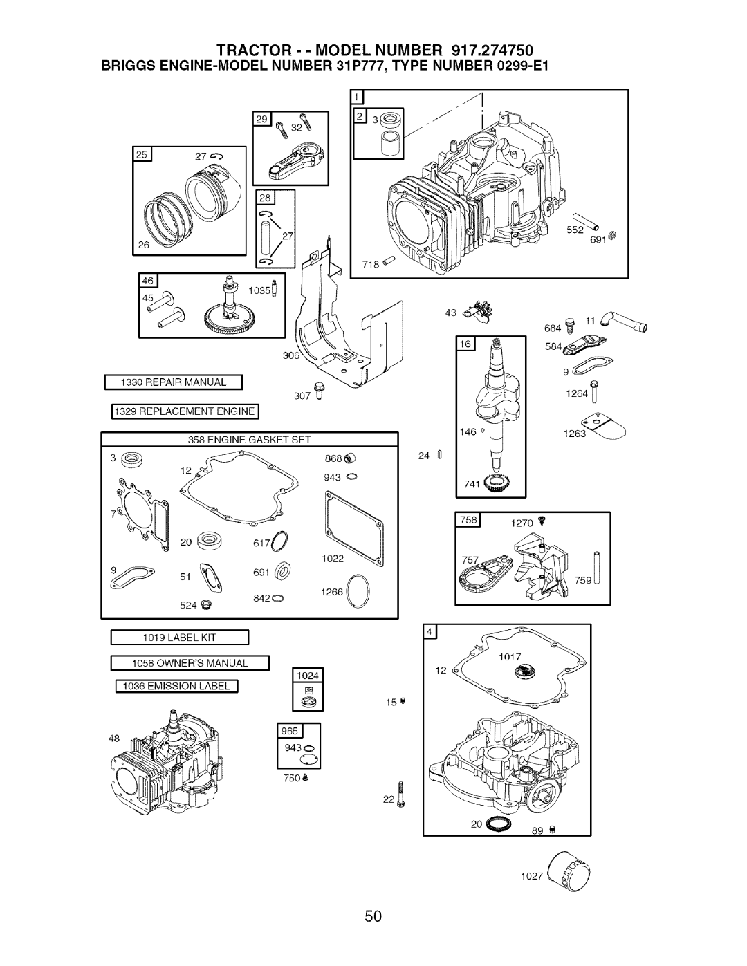 Craftsman 917.27475 manual 20@ 