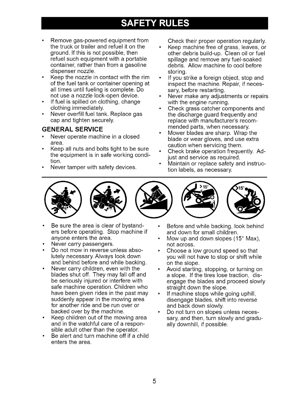 Craftsman 917.274762 owner manual General Service 