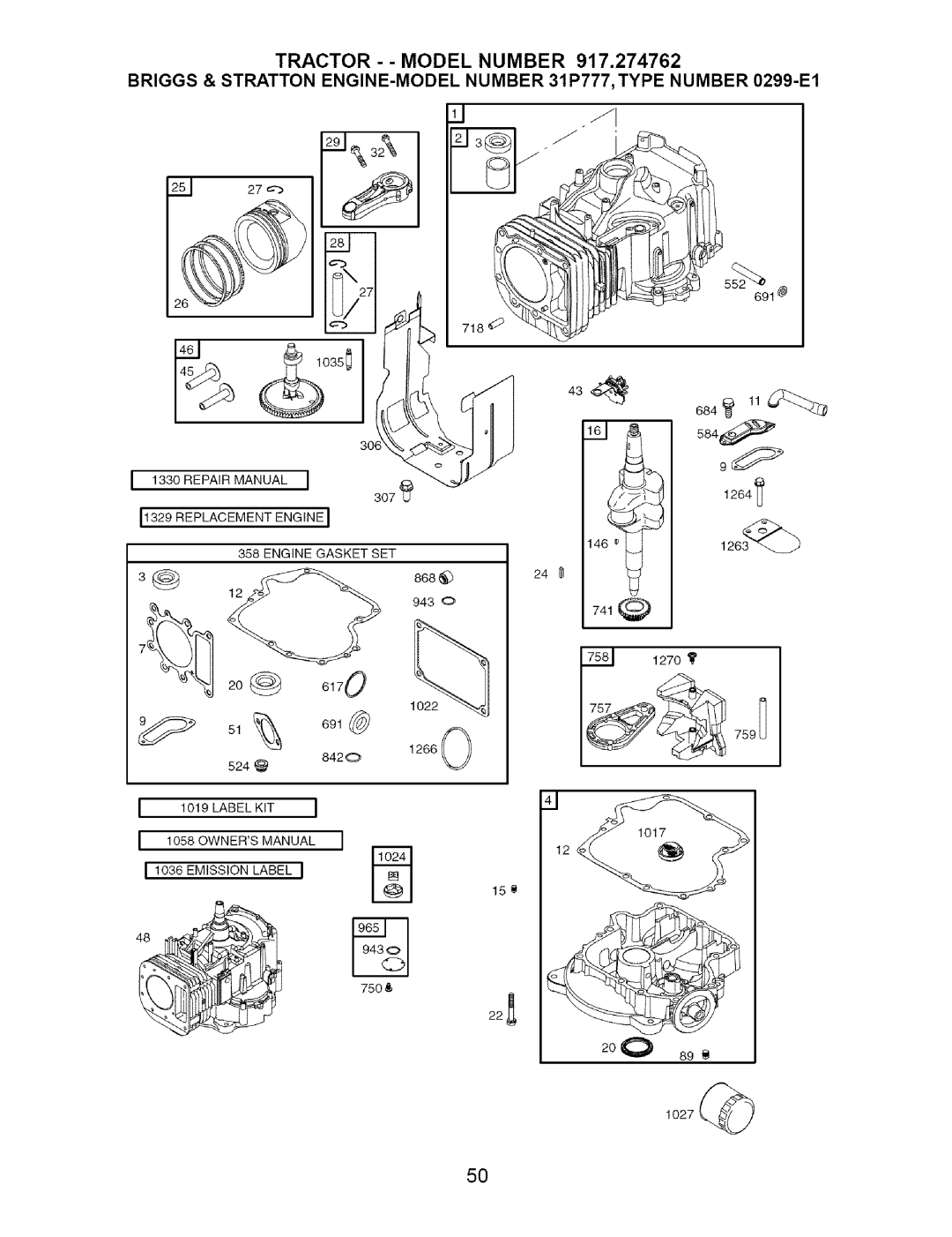 Craftsman 917.274762 owner manual 20@ 