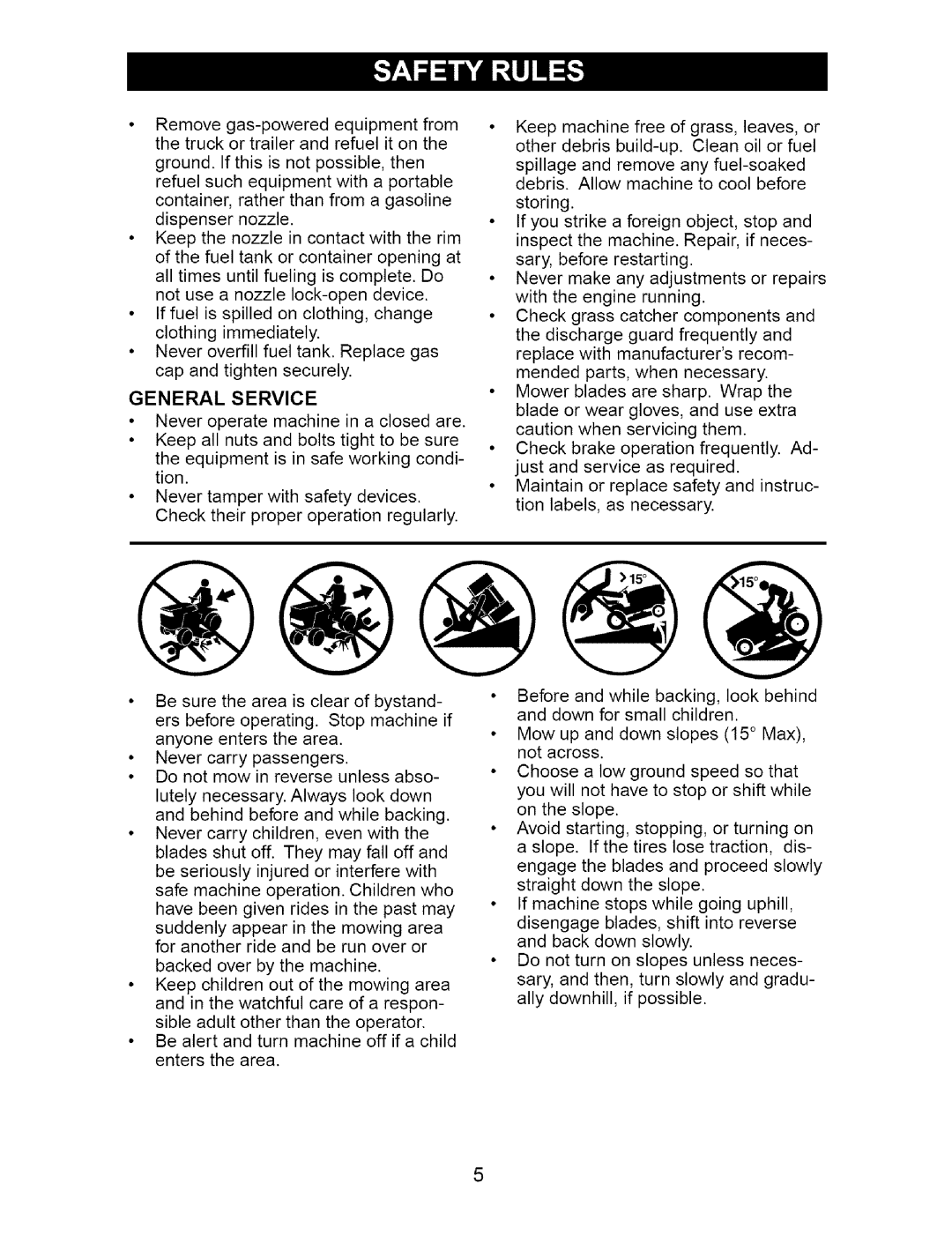 Craftsman 917.27481 owner manual General Service 