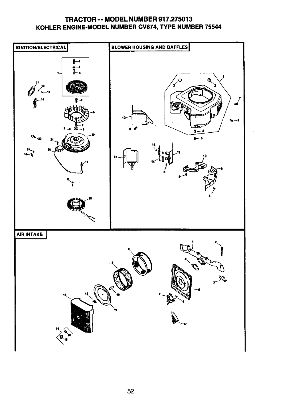 Craftsman 917.275013 owner manual Tl to 