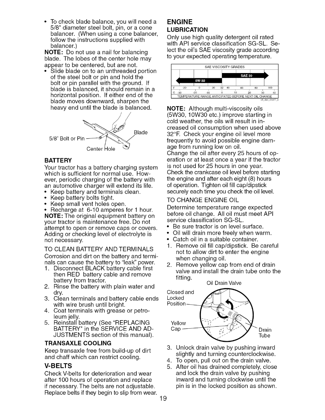 Craftsman 917.27537 owner manual Batt E RY, Engine Lubrication 