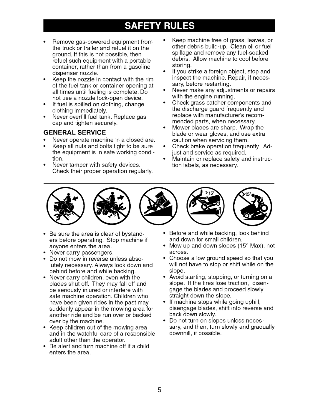 Craftsman 917.27537 owner manual General Service 