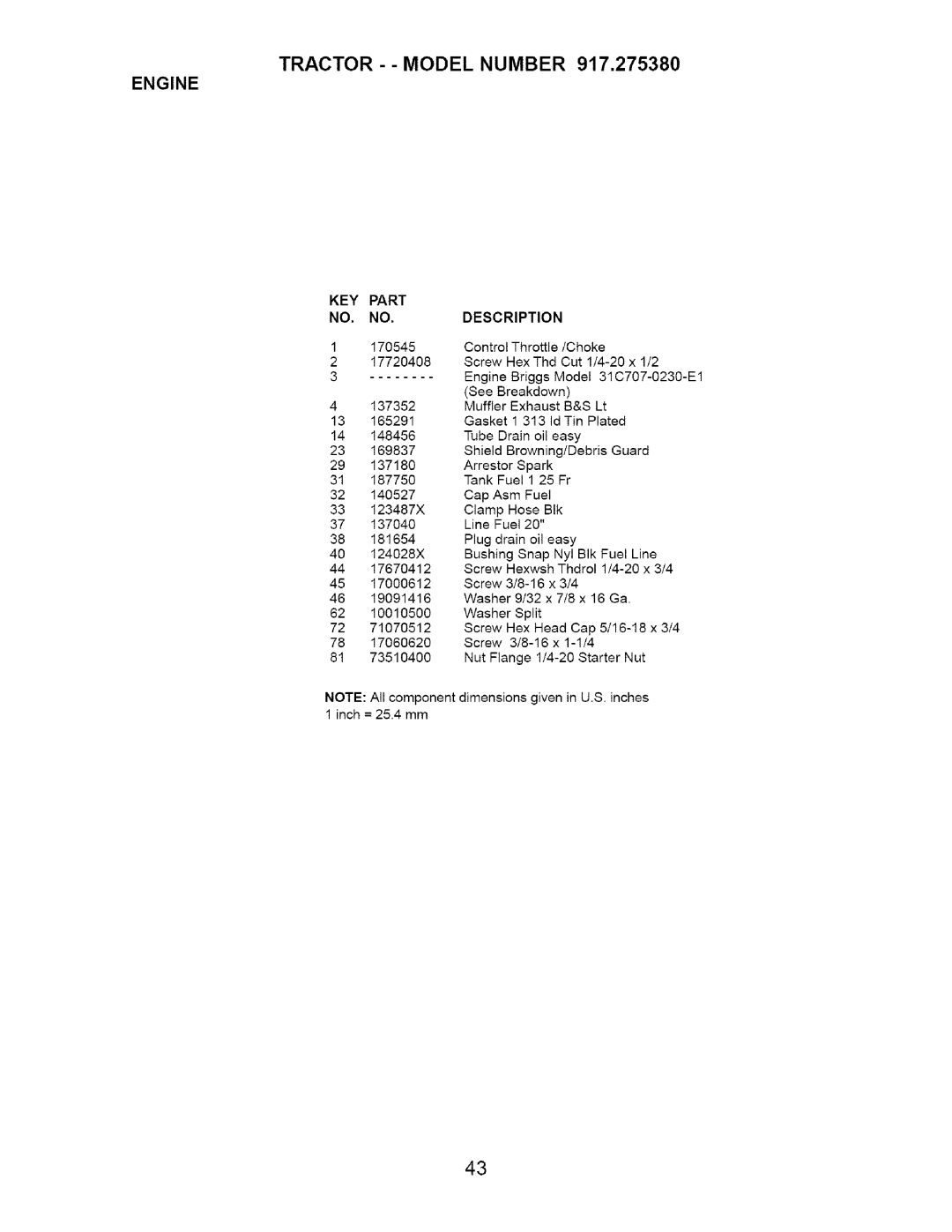 Craftsman 917.27538 owner manual 137352 