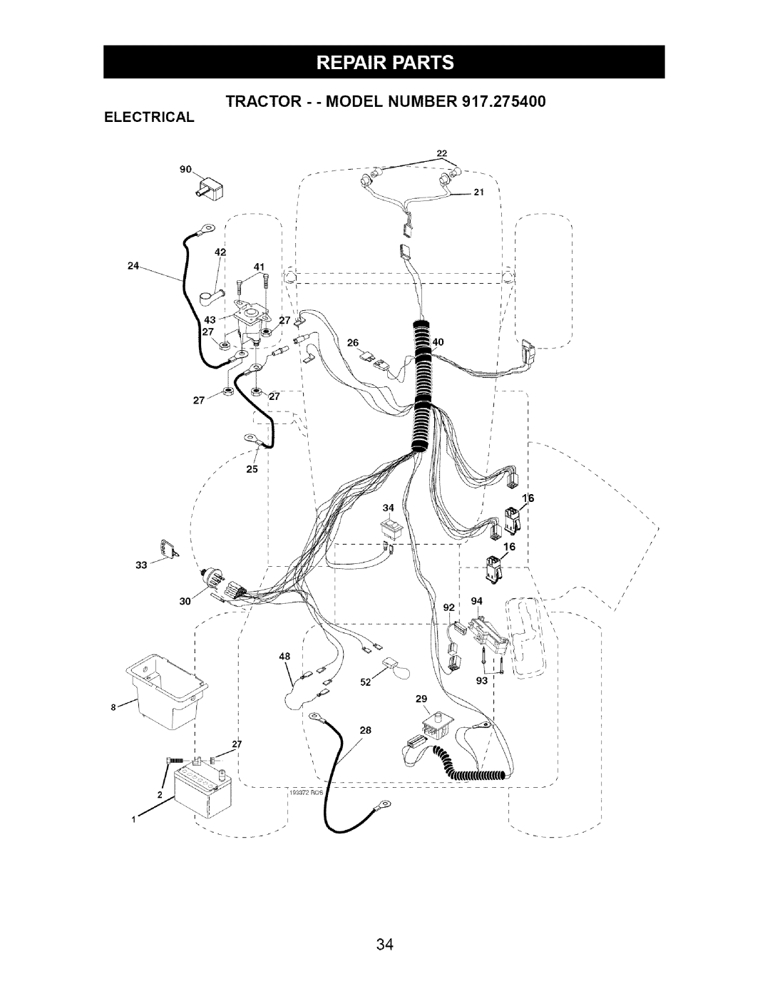 Craftsman 917.2754 owner manual Electrical 