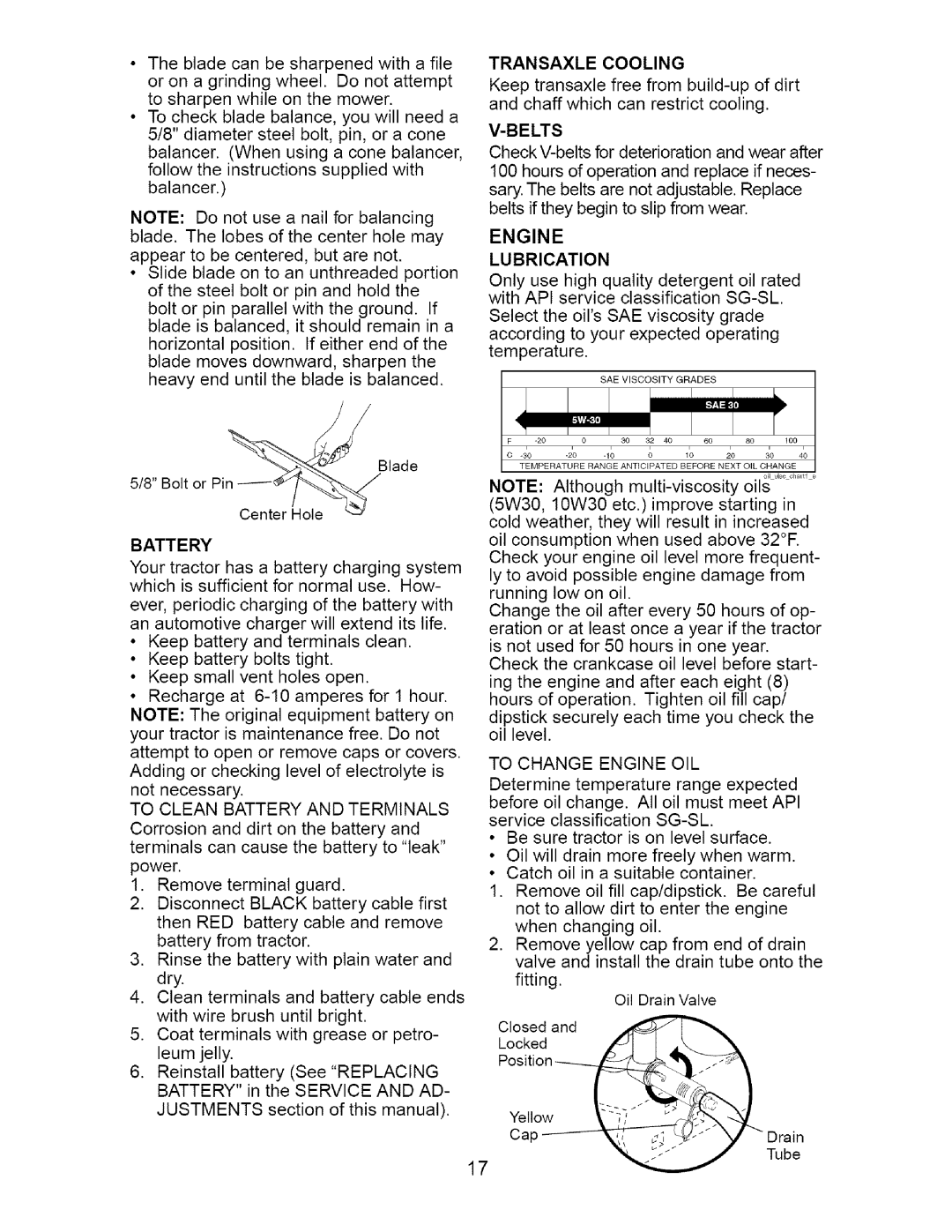 Craftsman 917.275632 manual Battery 