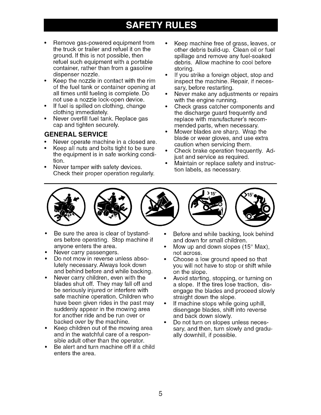 Craftsman 917.275764 owner manual General Service 