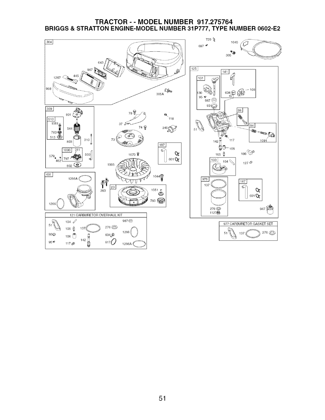 Craftsman 917.275764 owner manual 1006 601 