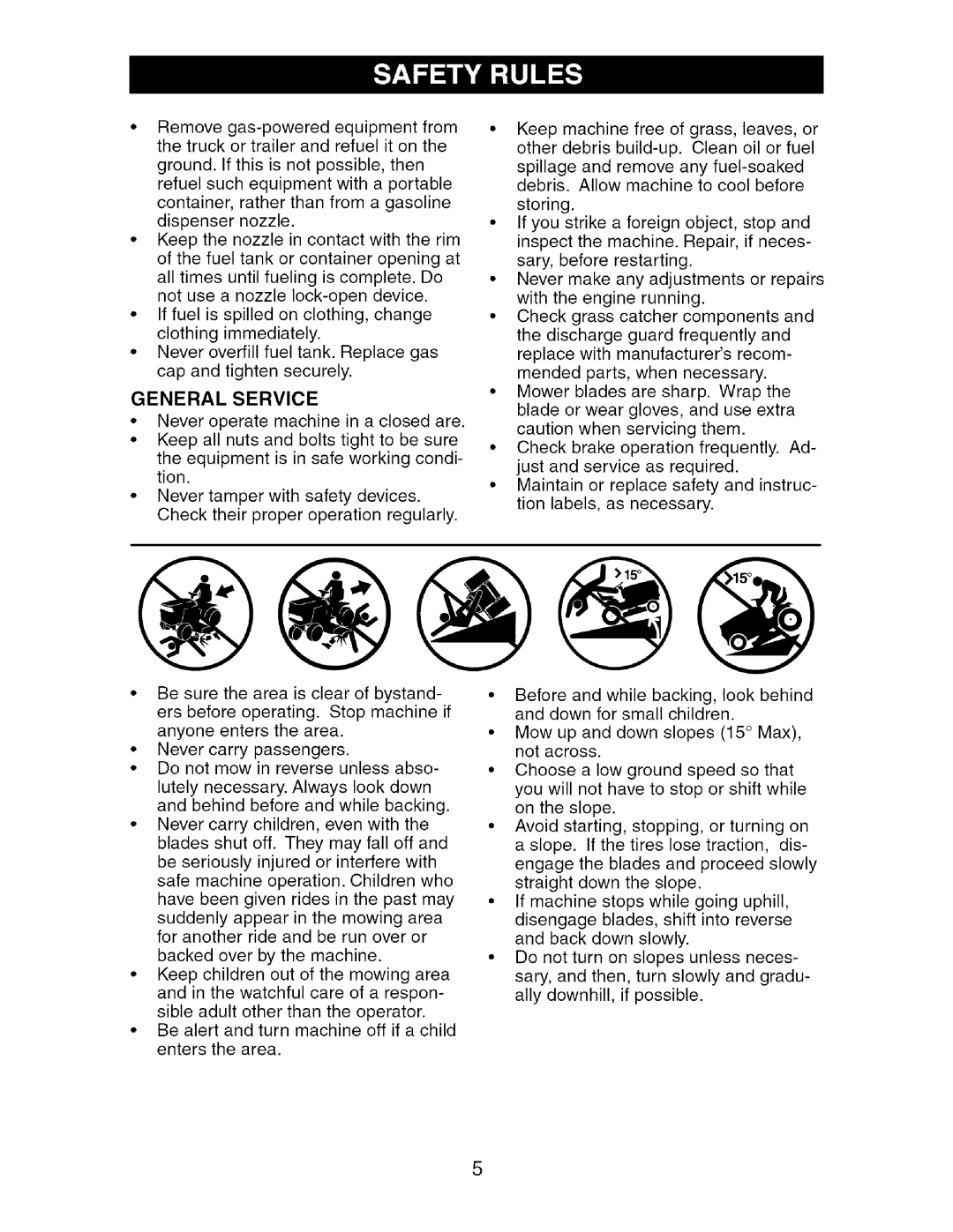 Craftsman 917.27624 owner manual General Service 