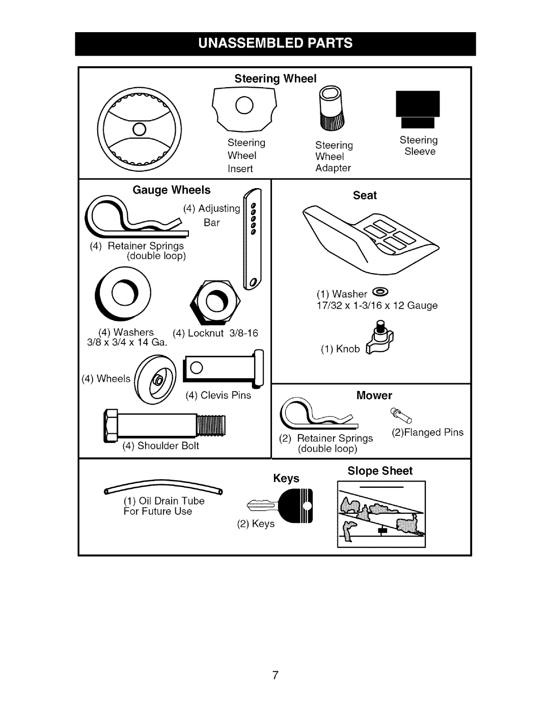 Craftsman 917.27624 owner manual Steering Wheel 