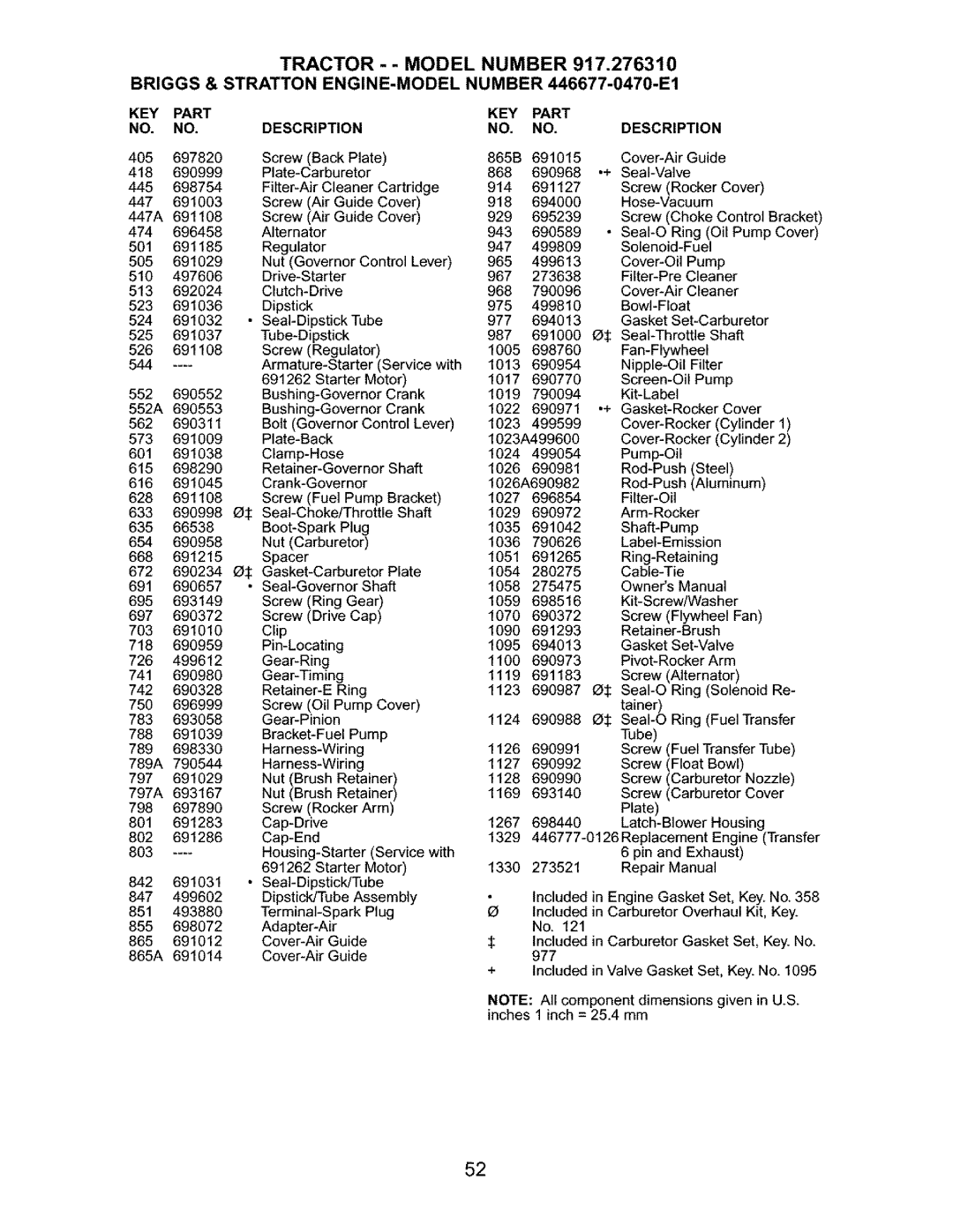 Craftsman 917.27631 owner manual 