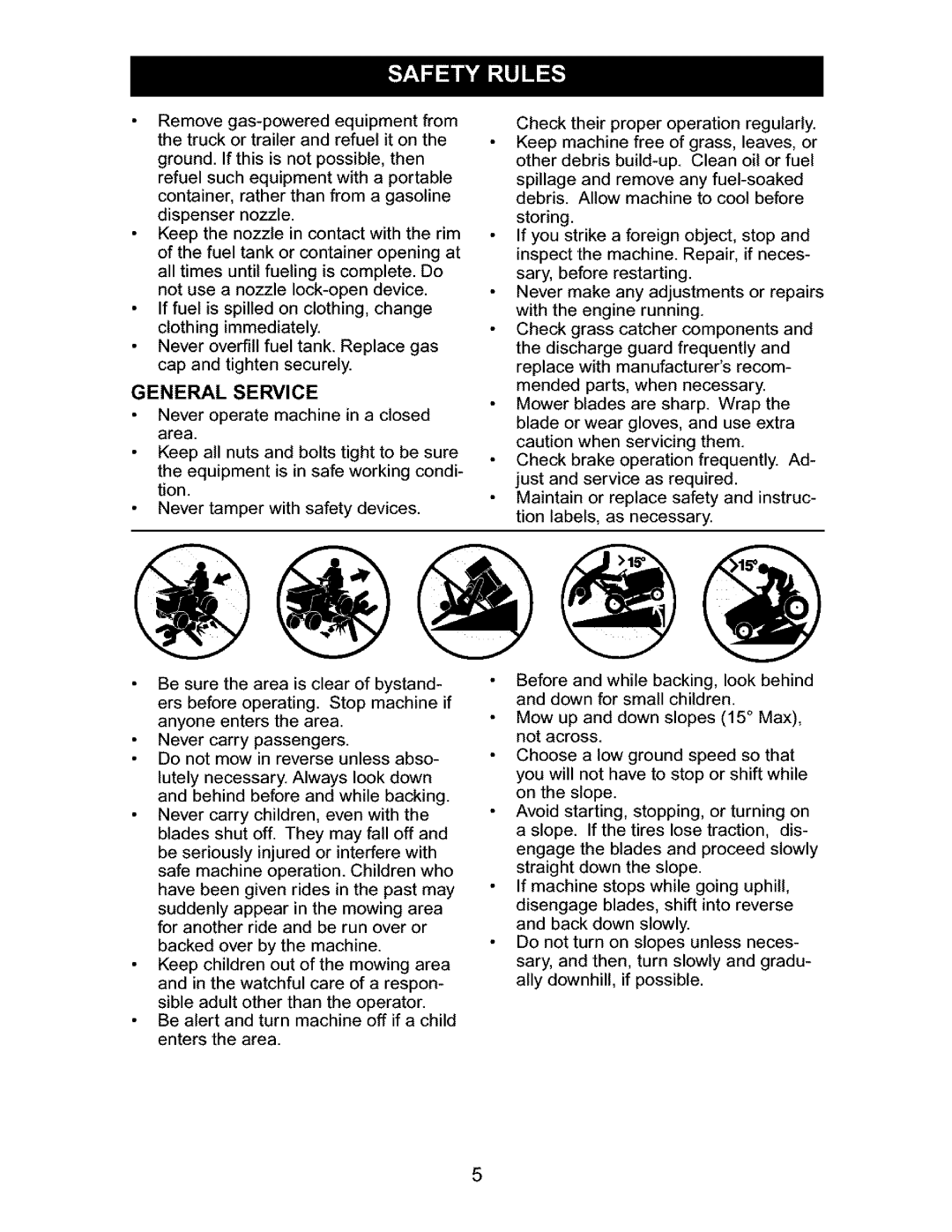 Craftsman 917.27632 owner manual General Service 