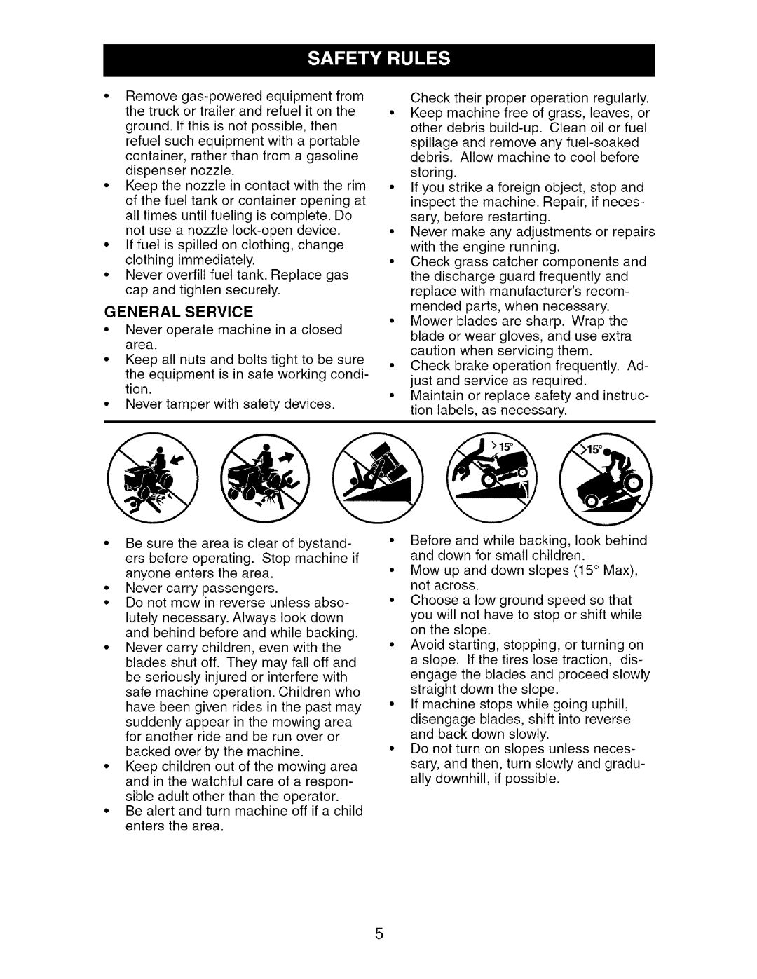 Craftsman 917.276361 manual General Service 