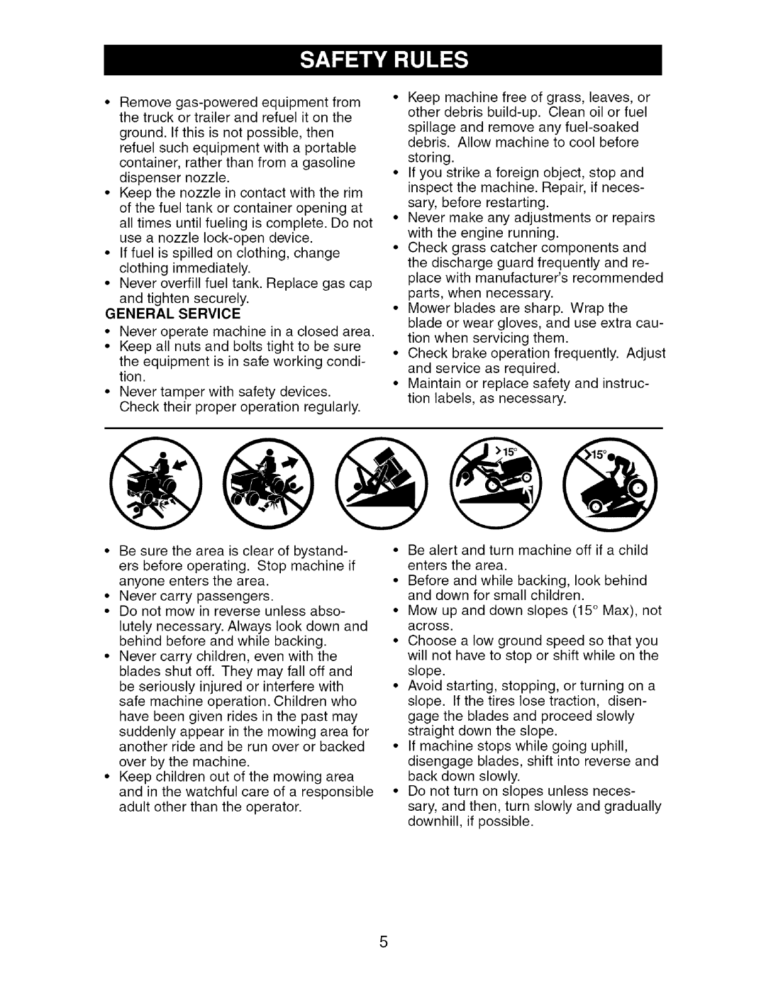 Craftsman 917.276920 manual General Service 