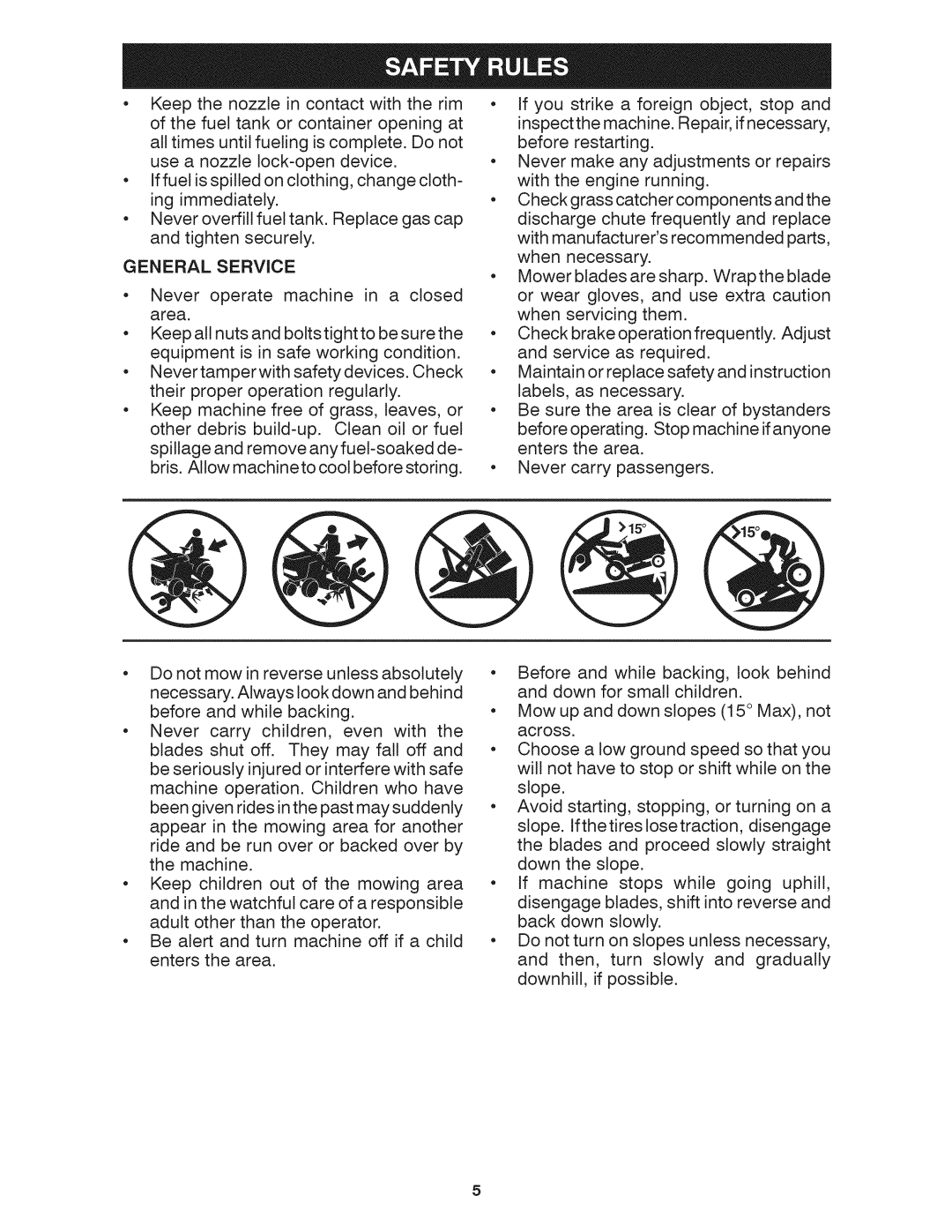 Craftsman 917.28035 owner manual General, SERVlCE 