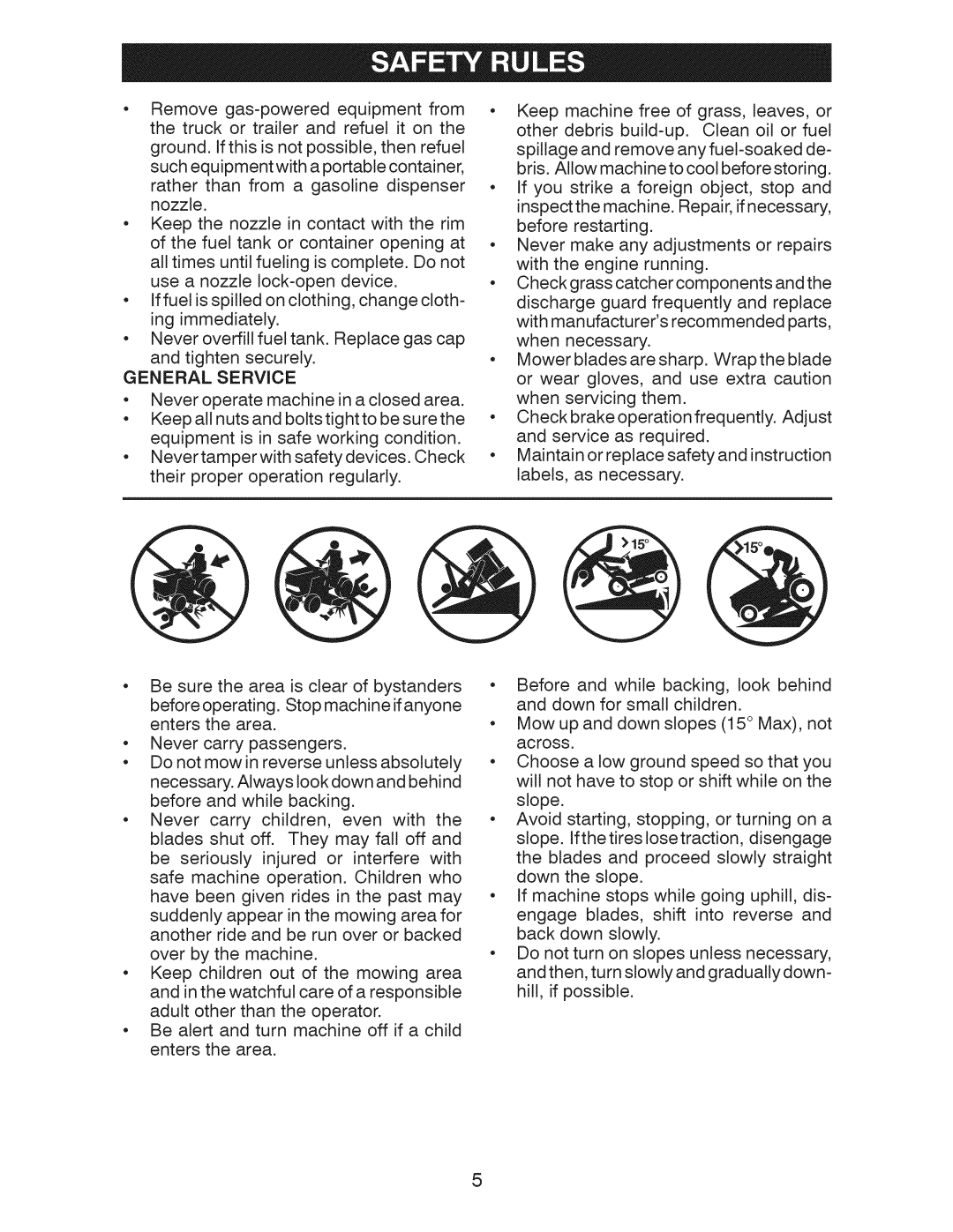 Craftsman 917.28922 owner manual General Service 