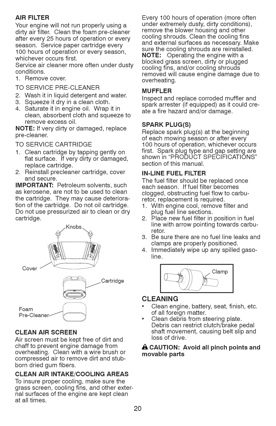 Craftsman 917.28927 manual Muffler 