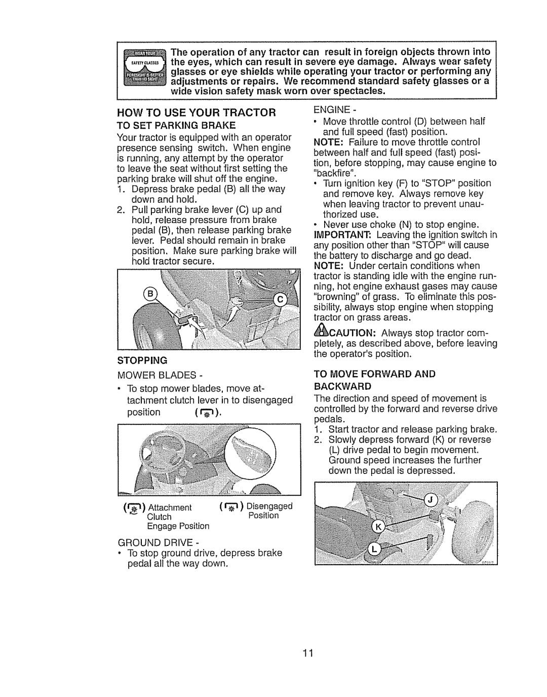 Craftsman 917.289280 manual To Move 