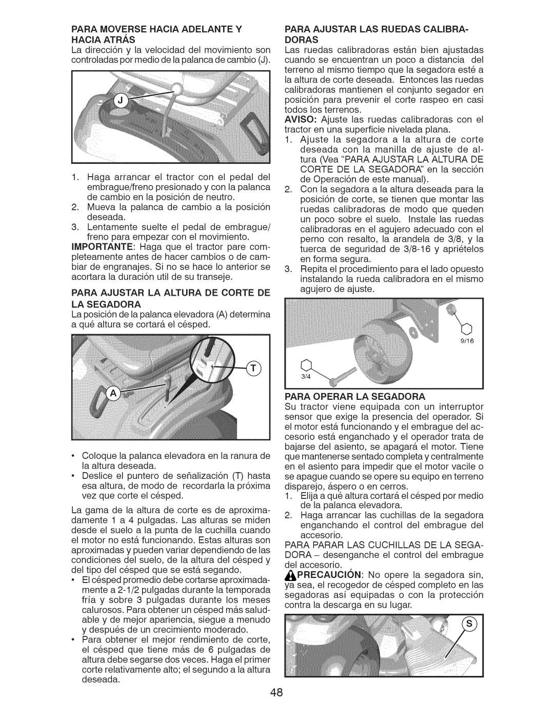 Craftsman 917.28955 owner manual LA Segadora 