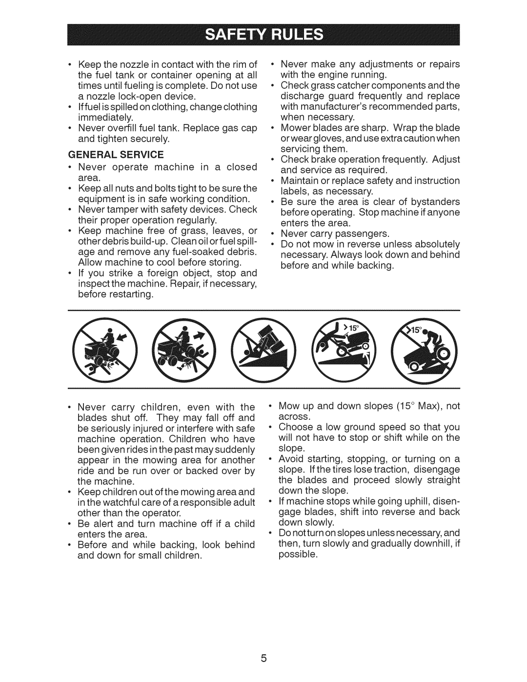 Craftsman 917.28955 owner manual GENERALSERVlCE 