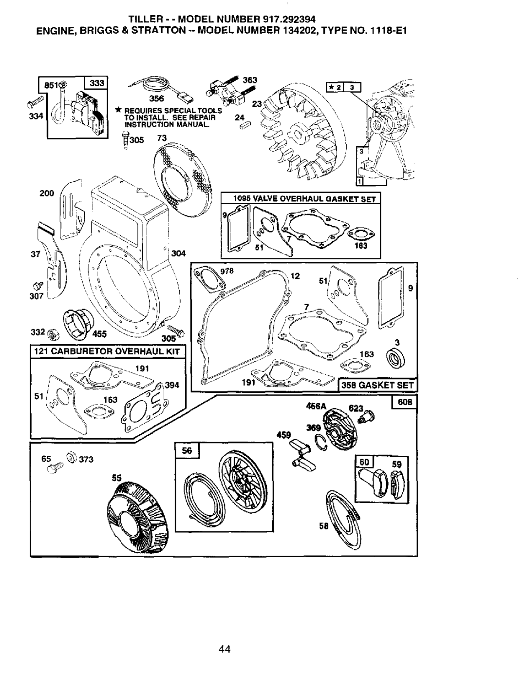 Craftsman 917.292394 owner manual 8s1 