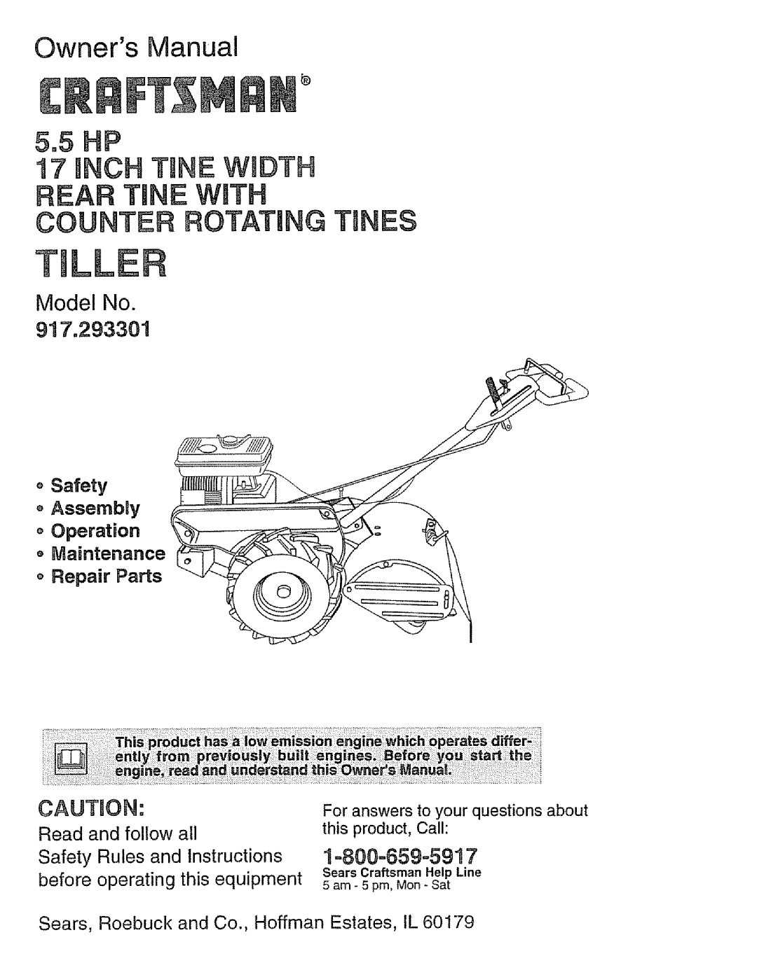 Craftsman 917.293301 owner manual Tille 