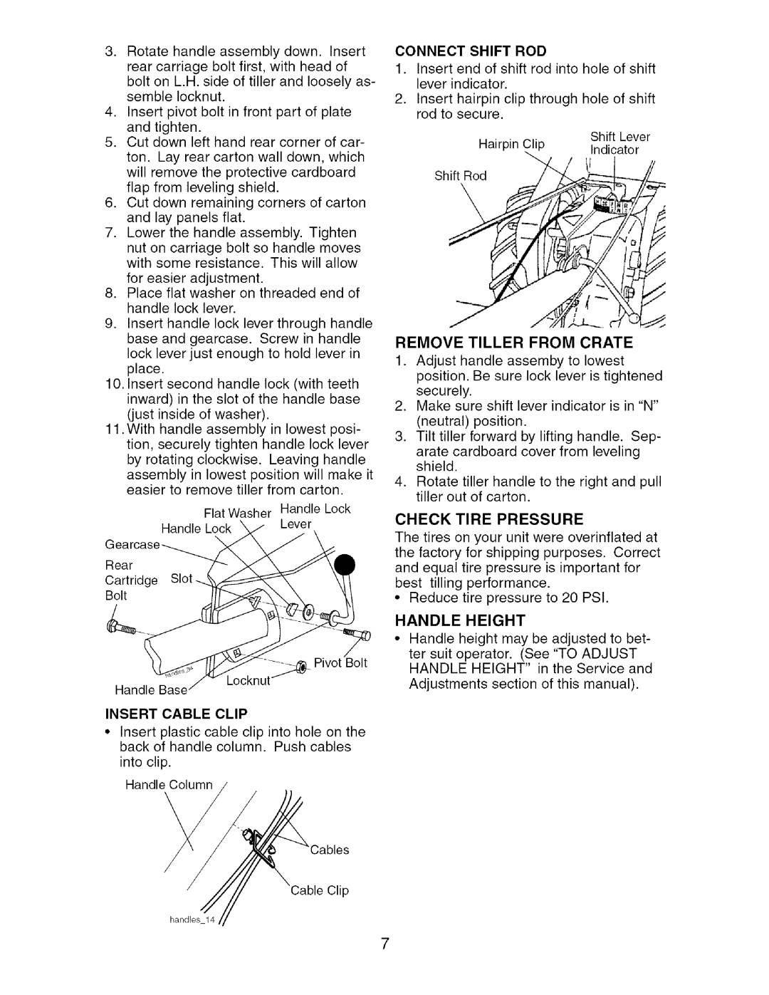 Craftsman 917.29604 owner manual for easier adjustment 