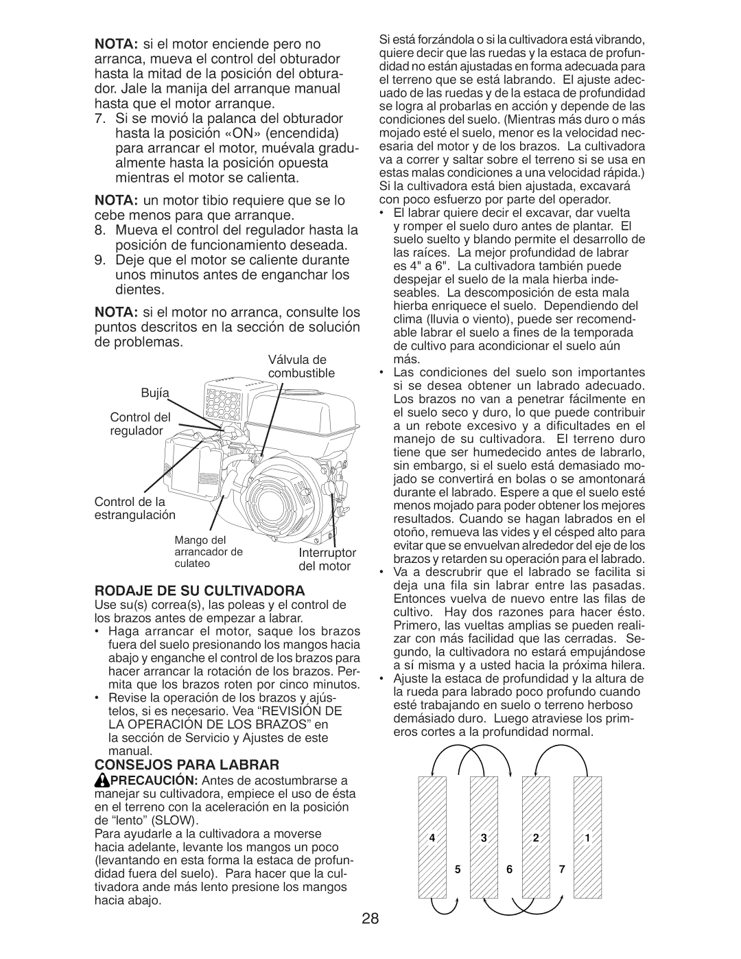 Craftsman 917.29921 owner manual Consejos Para Labrar 