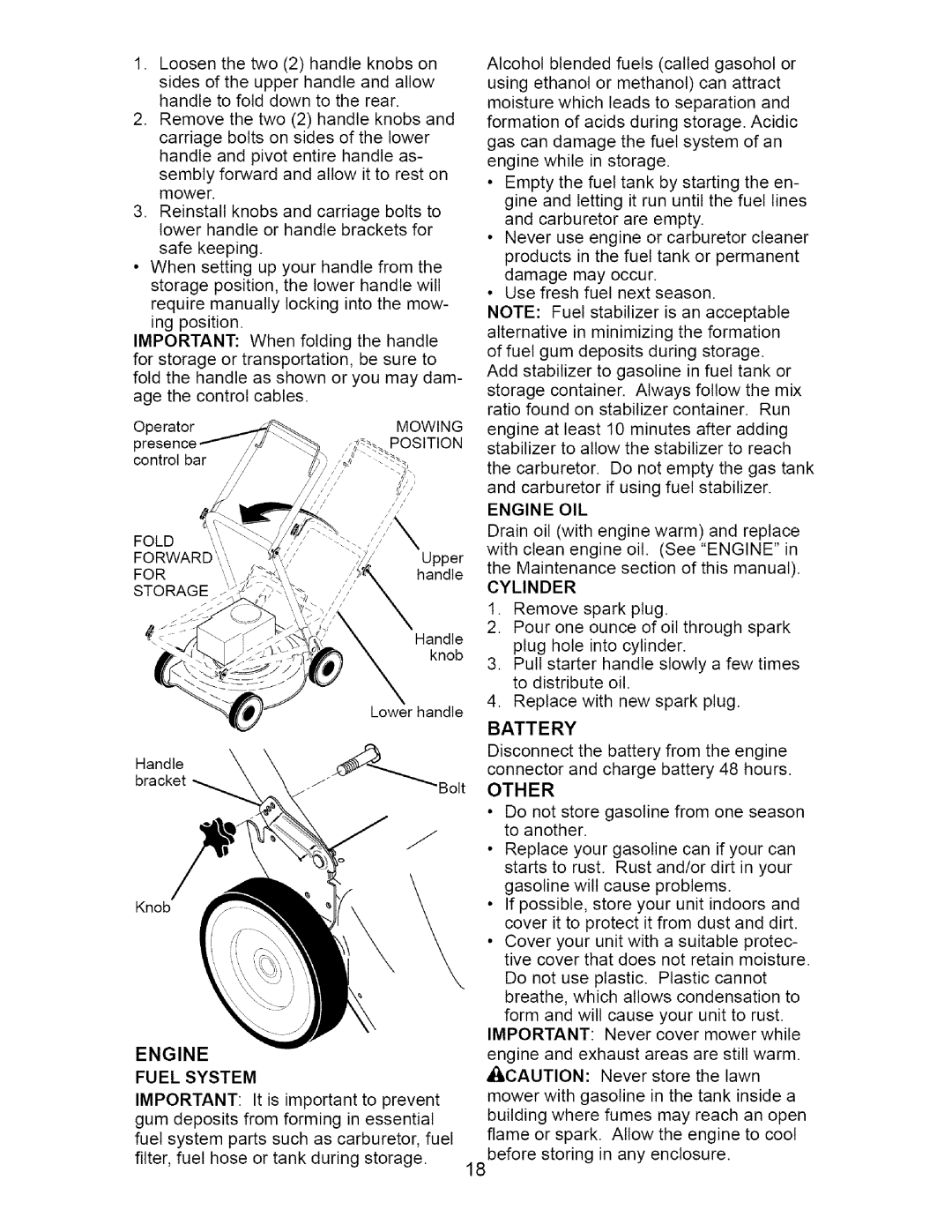 Craftsman 917.370741 owner manual At T E Ry, Engine 