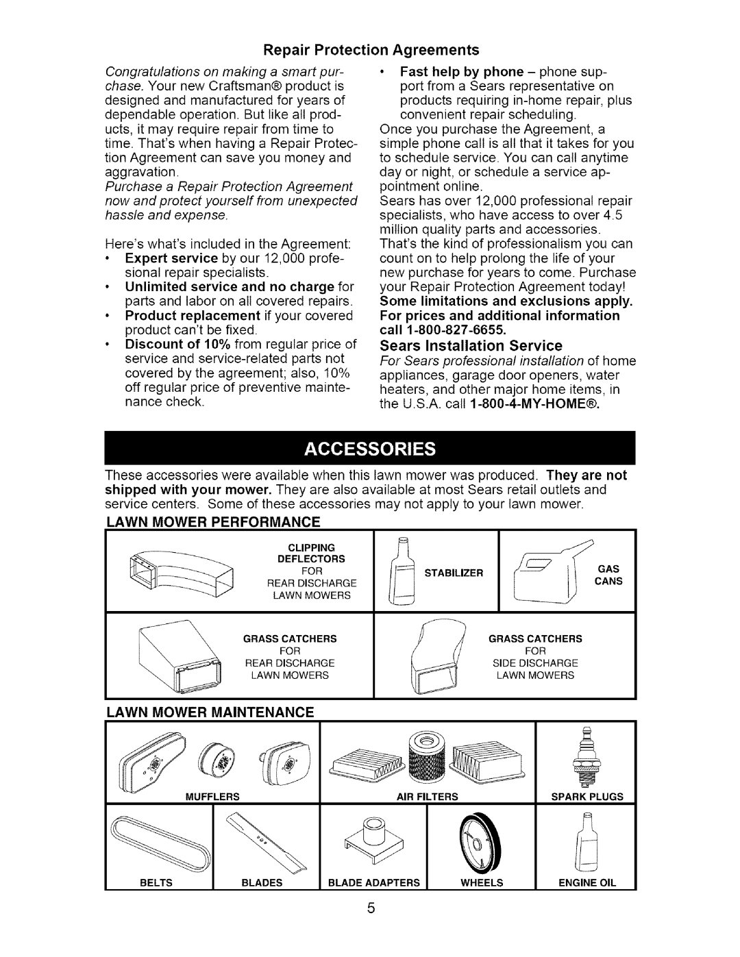 Craftsman 917.371811 manual Lawn Mower Performance, Lawn Mower Maintenance 